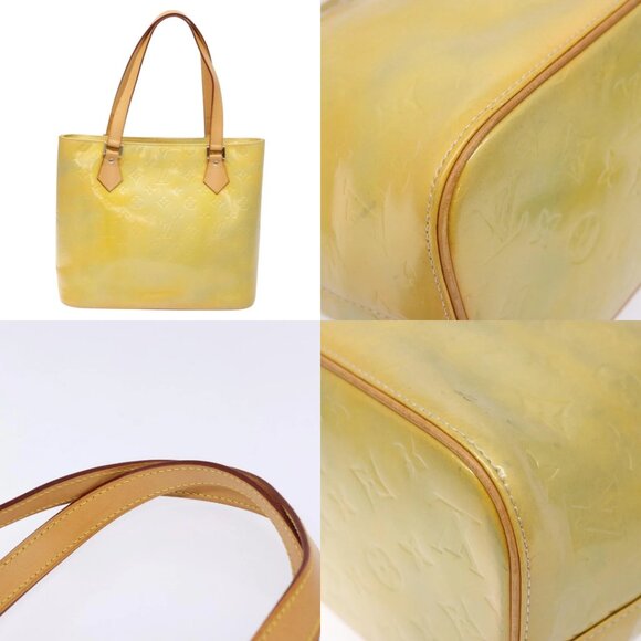 LOUIS VUITTON Monogram Vernis Houston Hand Bag Gris M91053 LV Auth ti3378 - Picture 15 of 15